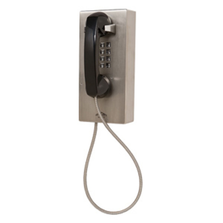 ALLEN TEL Vandal Resistant Phone with 29 Inch Armored Cord GB306V